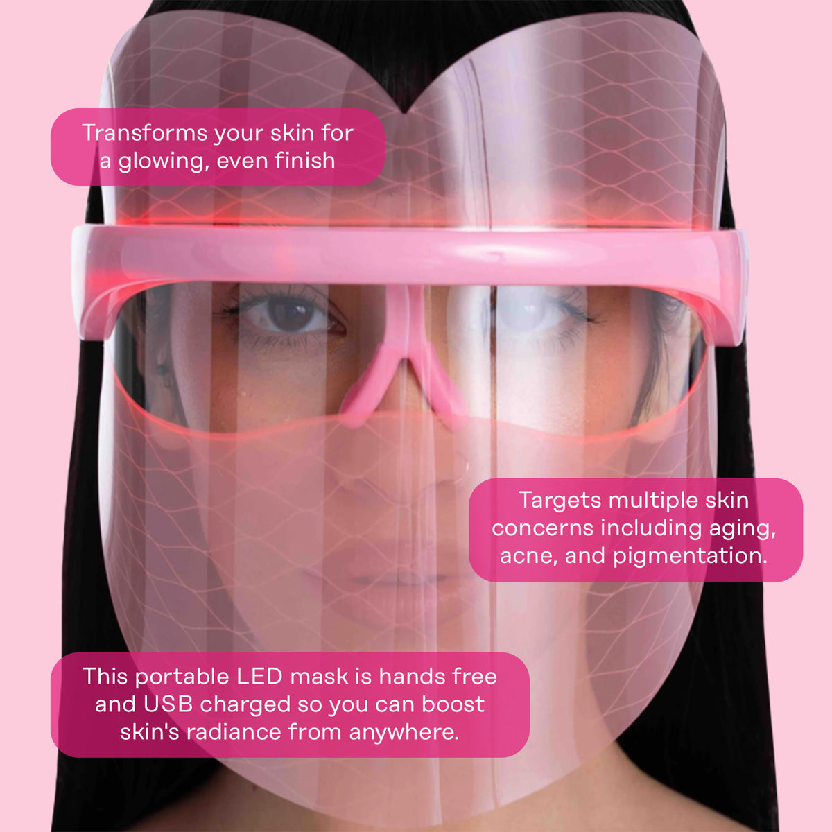 Heart Shaped LED Face Mask Benefits