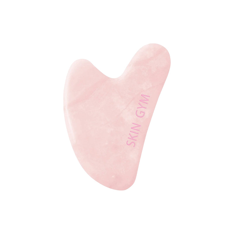 Skin Gym Rose Quartz Crystal Sculpty Heart Gua Sha Tool - Skin Gym