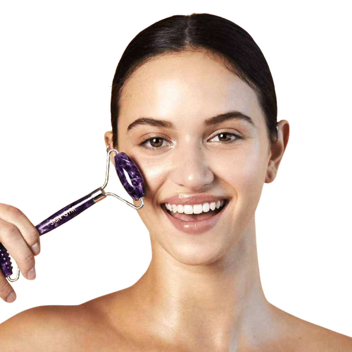 Skin Gym Amethyst 2D Texturized and Smooth Facial Roller - Skin Gym